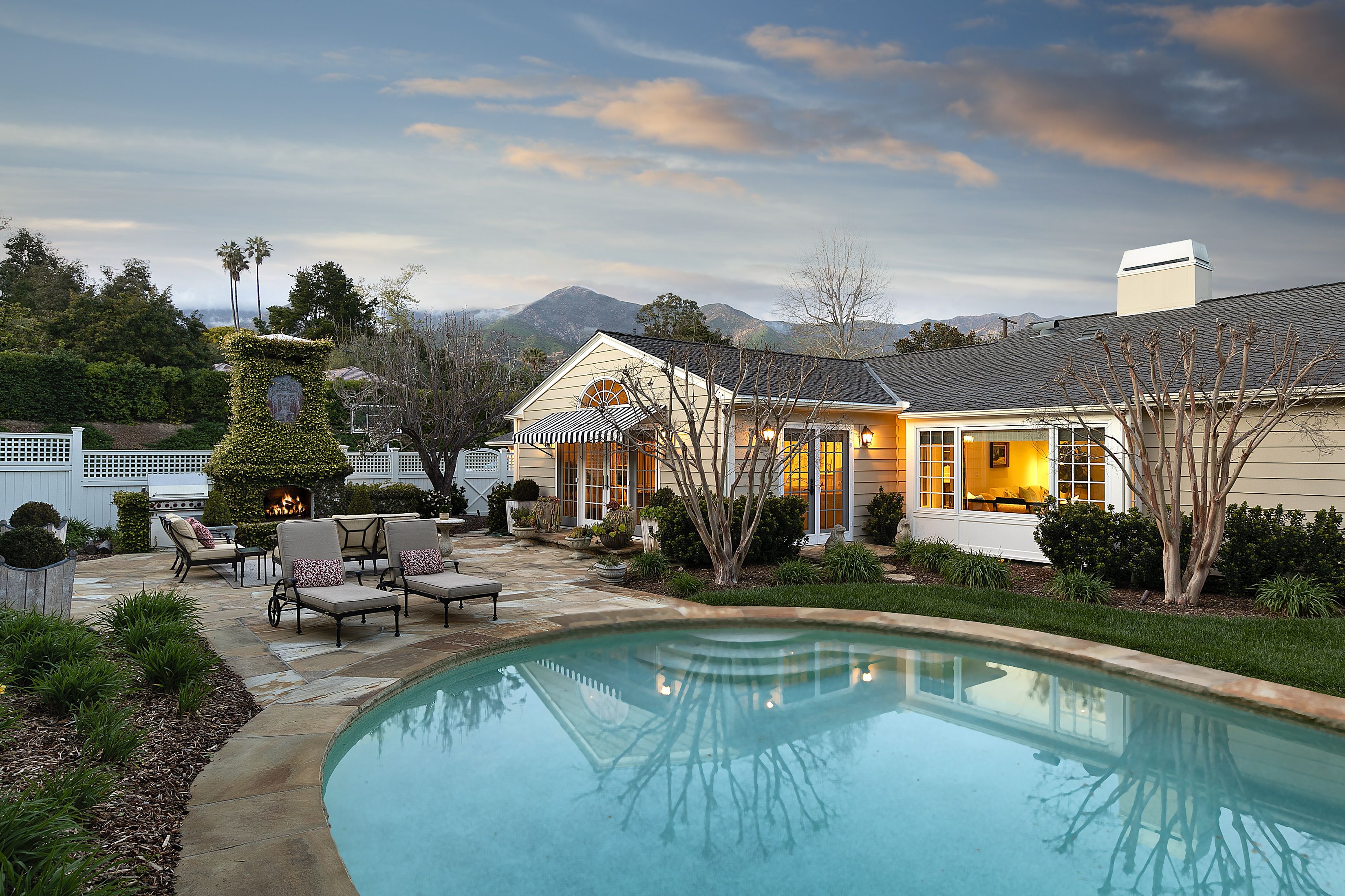 pool and lounge chairs